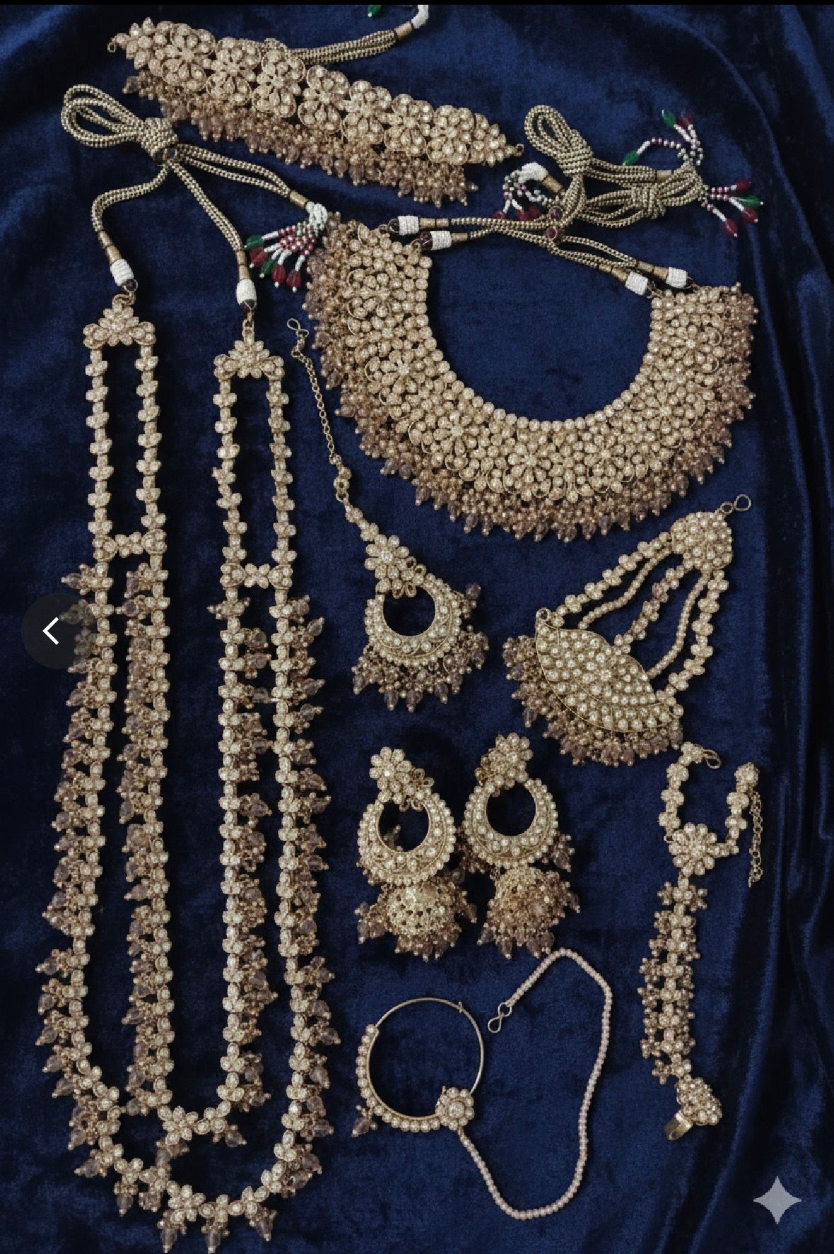 Kundan Complete Bridal Jewelry Set | 8 Piece Choker Collection