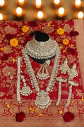 Kundan White Bridal Jewelry Set | 7 Piece Dulhan Collection